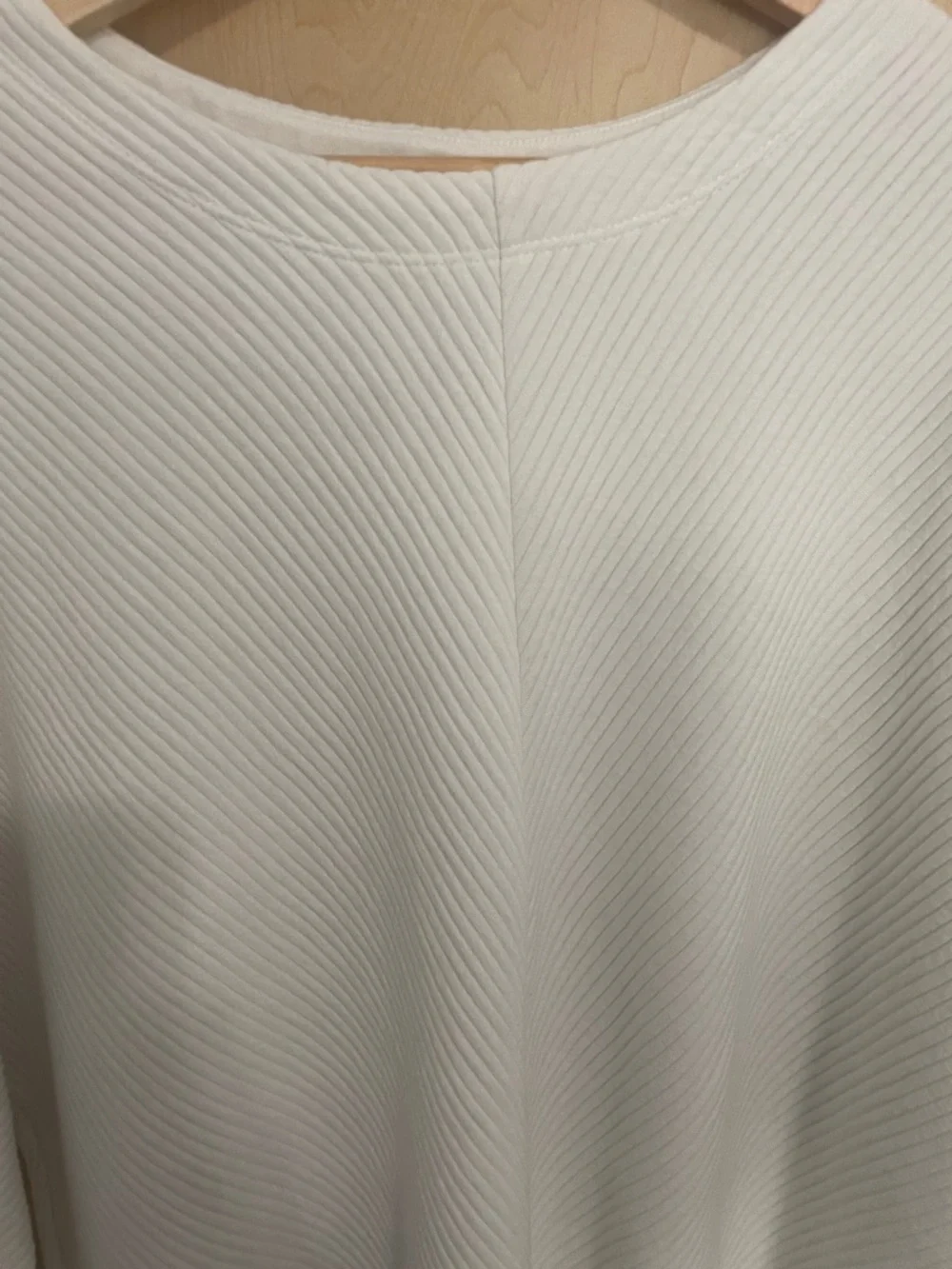 a new day Ivory Ribbed Dolman Blouse  XL - Picture 5 of 7